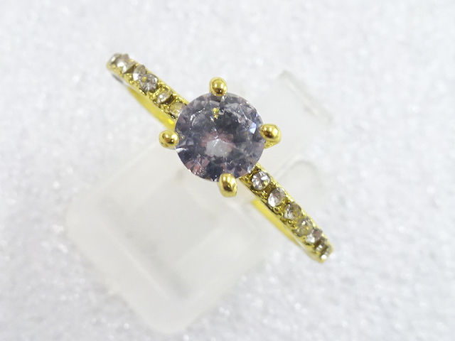 JAPANESE KIMONO / ANTIQUE CRYSTAL RING (SIZE 21)